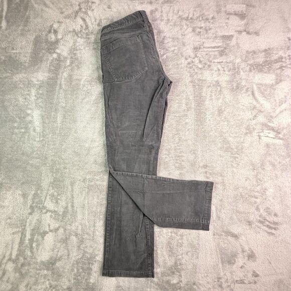 J. Crew Matchstick Pants Women's 28 S Dark Grey Corduroy Straight Leg - Picture 8 of 8